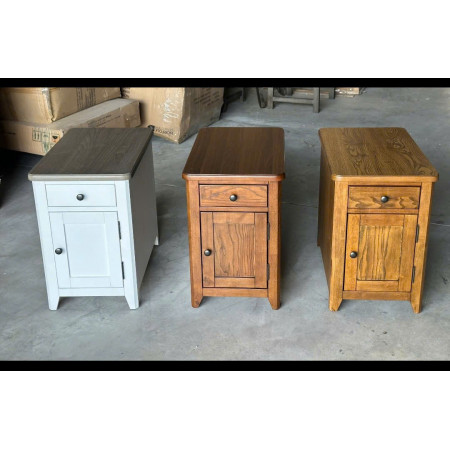 P2728-32 : Tủ Góc , Tủ Trang Trí - Màu Trắng + Nâu